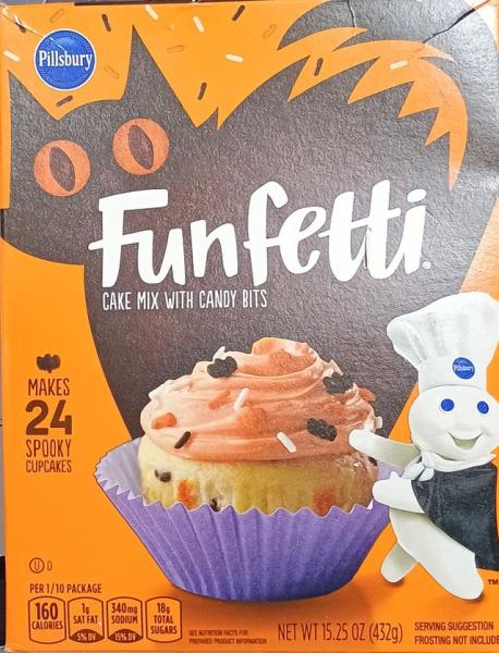 PILLSBURY Funfetti 'Halloween' Cake Mix with Candy Bits 432 gr